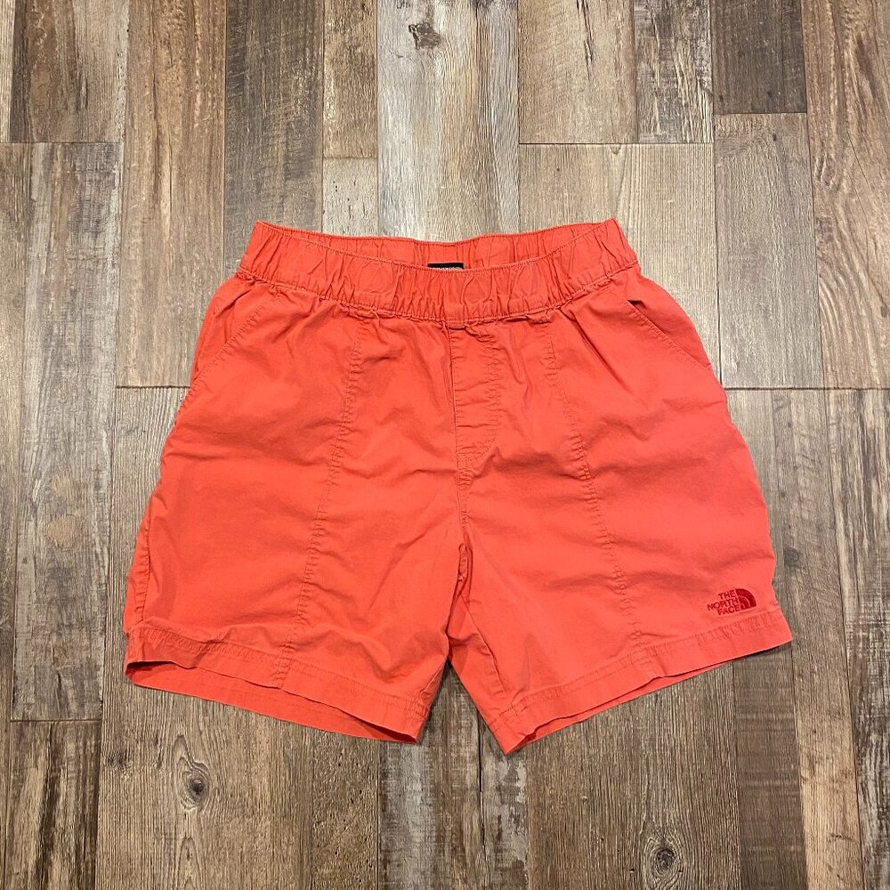 The North Face red beach shorts